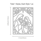 CRASPIRE Nativity, Angel, Frame, Stars, Pattern Carbon Steel Cutting Dies Stencils, for DIY Scrapbooking/Photo Album, Decorative Embossing DIY Paper Card