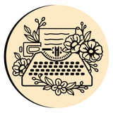 Floral Typewriter Wax Seal Stamps