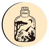 Forest and Bottle Wax Seal Stamps