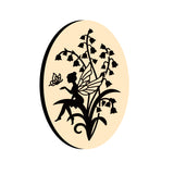 Bellflower Flower Fairy Oval Wax Seal Stamps
