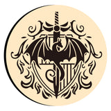 Dragon Baroque Shield Sword Wax Seal Stamps