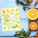 CRASPIRE Lemon, Juice, Flower, Leaves Carbon Steel Cutting Dies Stencils, for DIY Scrapbooking/Photo Album, Decorative Embossing DIY Paper Card