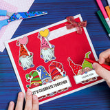 Craspire Gnome Box, Frame Clear Silicone Stamp Seal for Card Making Decoration and DIY Scrapbooking