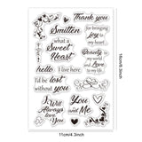 Craspire Love Message, Love Elements, Wishes, Corners Clear Silicone Stamp Seal for Card Making Decoration and DIY Scrapbooking
