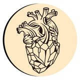 Heart Organ Crystal Wax Seal Stamps