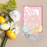 CRASPIRE Egg House, Easter Carbon Steel Cutting Dies Stencils, for DIY Scrapbooking/Photo Album, Decorative Embossing DIY Paper Card