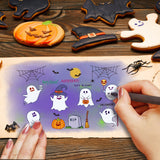Craspire Halloween, Ghost, Sugar Skull, Halloween, Scarecrow, Pumpkin Stamp Clear Silicone Stamp Seal for Card Making Decoration and DIY Scrapbooking