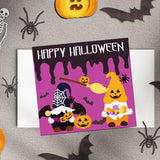 CRASPIRE Halloween Gnome, Pumpkin, Bat, Ghost, Spider, Candy Carbon Steel Cutting Dies Stencils, for DIY Scrapbooking/Photo Album, Decorative Embossing DIY Paper Card