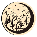 Mountain Tree House Moon Star Clouds Wax Seal Stamps