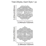 CRASPIRE Lace Blessing Carbon Steel Cutting Dies Stencils, for DIY Scrapbooking/Photo Album, Decorative Embossing DIY Paper Card