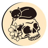 Skull Cat Flower Wax Seal Stamps