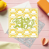 CRASPIRE Father's Day Border, Background Carbon Steel Cutting Dies Stencils, for DIY Scrapbooking/Photo Album, Decorative Embossing DIY Paper Card