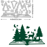 CRASPIRE Forest, Trees, Deer, Rabbit, Squirrel, Bird, Moon, Stars Carbon Steel Cutting Dies Stencils, for DIY Scrapbooking/Photo Album, Decorative Embossing DIY Paper Card