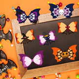 CRASPIRE Halloween Bow, Pumpkin, Cat, Bat, Skeleton Carbon Steel Cutting Dies Stencils, for DIY Scrapbooking/Photo Album, Decorative Embossing DIY Paper Card