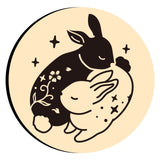 Yin Yang Rabbit Wax Seal Stamps