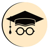 Graduation Hat Glasses Wax Seal Stamps