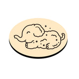 Pussy Yoga Oval Wax Seal Stamps