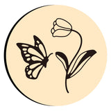 Butterfly Tulip Wax Seal Stamps