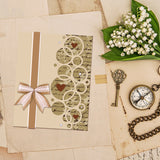 CRASPIRE 3pcs Bubble, Round Background Carbon Steel Cutting Dies Stencils, for DIY Scrapbooking/Photo Album, Decorative Embossing DIY Paper Card