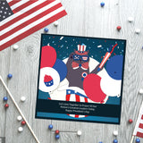 CRASPIRE Cat, Presidents Day, Hat, Badge, Balloon, Ribbon Carbon Steel Cutting Dies Stencils, for DIY Scrapbooking/Photo Album, Decorative Embossing DIY Paper Card