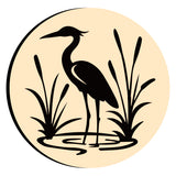 Heron Bird Reed Wax Seal Stamps