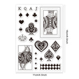 Craspire Cards, Poker, Hearts Clear Silicone Stamp Seal for Card Making Decoration and DIY Scrapbooking