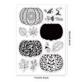 CRASPIRE Pumpkin, Autumn, Artistic Pattern Clear Stamps Silicone Stamp Seal for Card Making Decoration and DIY Scrapbooking