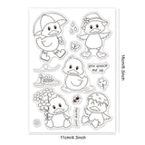 Craspire Duckling, Lotus, Swimming, Bee, Butterfly, Lucky Clear Silicone Stamp Seal for Card Making Decoration and DIY Scrapbooking