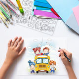 CRASPIRE Back to School, Graduation Clear Silicone Stamp Seal for Card Making Decoration and DIY Scrapbooking