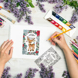 Craspire Elk, Light Strips, Holiday Wishes, Plant Borders, Snowflakes Clear Silicone Stamp Seal for Card Making Decoration and DIY Scrapbooking