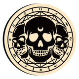 Magic Circle Skull Wax Seal Stamps