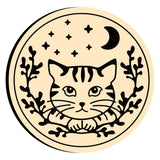 Cat with Wreath Wax Seal Stamps