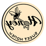 Bee with Honey Wax Seal Stamps
