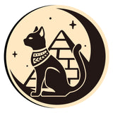 Moon Egyptian Cat Pyramid Wax Seal Stamps