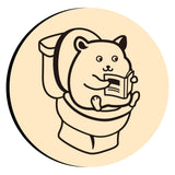 Hamster Squatting Toilet Wax Seal Stamps