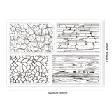 Craspire Wall, Background, Wood Grain, Bricks Clear Silicone Stamp Seal for Card Making Decoration and DIY Scrapbooking