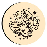 Moon and Flowers Wax Seal Stamps
