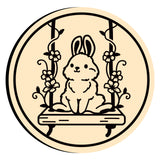 Rabbit Swing Flowers Wax Seal Stamps