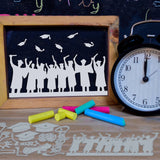 CRASPIRE Graduation Season, Hats, Graduate Corners Carbon Steel Cutting Dies Stencils, for DIY Scrapbooking/Photo Album, Decorative Embossing DIY Paper Card