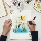 Craspire Heron, Wetlands Clear Silicone Stamp Seal for Card Making Decoration and DIY Scrapbooking