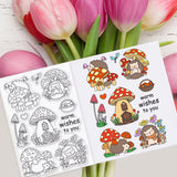 Craspire Mushrooms and Hedgehogs Stamps Silicone Stamp Seal for Card Making Decoration and DIY Scrapbooking