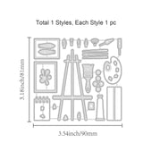 CRASPIRE Painting Tools, Palettes, Easels, Brushes, Paints, Sketchbooks Carbon Steel Cutting Dies Stencils, for DIY Scrapbooking/Photo Album, Decorative Embossing DIY Paper Card