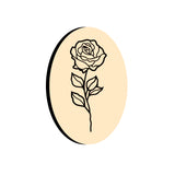 Rose Oval Wax Seal Stamps