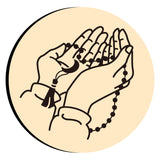 Prayer Hands Beads Wax Seal Stamps