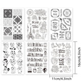 Craspire Chinese Zodiac, Vintage Pattern, Corner TPR Stamp Silicone Stamp Seal for Card Making Decoration and DIY Scrapbooking