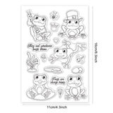 Craspire Frog, Crown, Reed, Bee, Mushroom, Lotus Leaf, Stone, Flower, Dragonfly Clear Silicone Stamp Seal for Card Making Decoration and DIY Scrapbooking