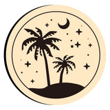 Coconut Tree and Moon Wax Seal Stamps