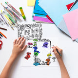 Craspire Vintage Mushroom Frame Clear Silicone Stamp Seal for Card Making Decoration and DIY Scrapbooking