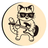 Cat Playing Guitar Wax Seal Stamps