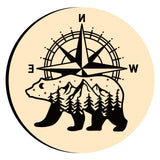 Bear Compass Wax Seal Stamps